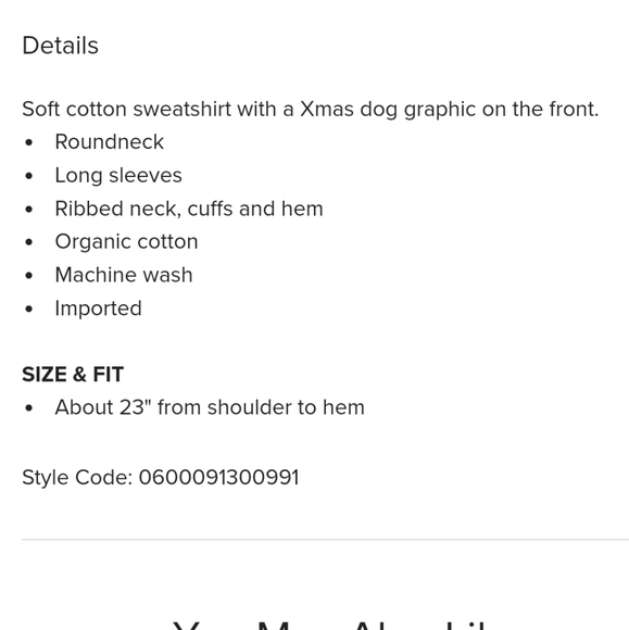 Vero Moda Xmas Dog Graphic Cotton Sweatshirt - Picture 2 of 8